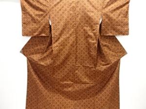 未使用品　花菱模様織り出し本場村山大島紬着物アンサンブル